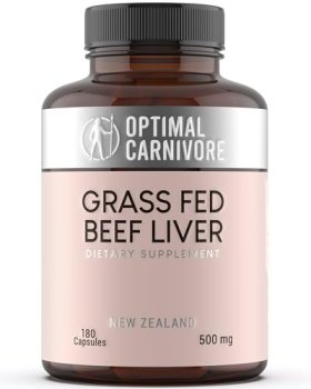 Optimal Carnivore Grass Fed Beef Liver Capsules