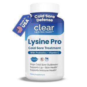 Lysine Cold Sore Treatment for Lips with Pre-Probiotics & VIT C