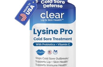 Lysine Cold Sore Treatment for Lips with Pre-Probiotics & VIT C