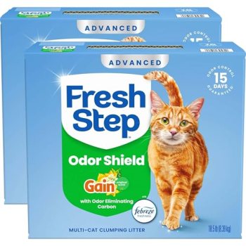 Fresh Step Advanced Odor Shield Multi Cat Clumping Litter with Febreze Freshness