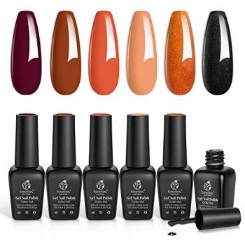 beetles Gel Polish Set – Burnt Orange Gel Polish Leaves Collection