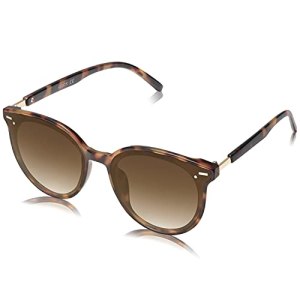 SOJOS Classic Round Sunglasses for Women Men Retro Vintage Large Plastic Frame B