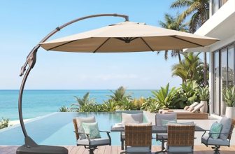 Grand patio 11FT Cantilever Umbrella with Base Outdoor Large Round Aluminum Offs