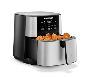 Chefman Air Fryer 8 Qt | TurboFry® 4-in-1 with 450°F Hi-Fry Option for Crispier