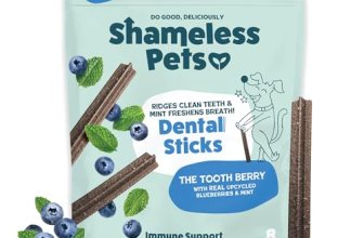 Shameless Pets Blueberry & Mint Dental Chews for Dogs