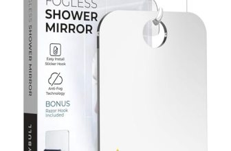 HONEYBULL Fogless Shower Mirror for Shaving