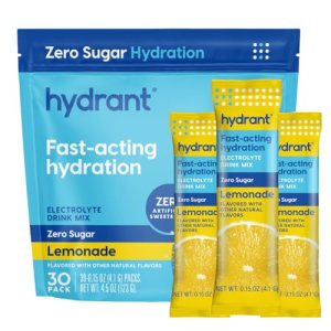 Hydrant Hydrate No Added Sugar, Individual Hydration Electrolyte Powder Stick Pa