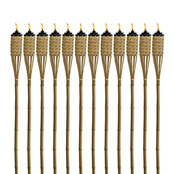 TIKI Bamboo Tiki Torches 12-Pack