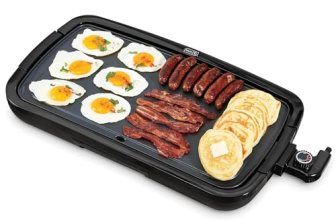 Dash Deluxe Everyday Griddle – Electric Griddle with Removable Plate – Nonstick