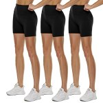 QGGQDD 3 Pack High Waisted Biker Shorts for Women