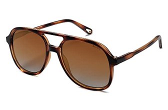 SOJOS Retro Polarized Aviator Sunglasses Womens Mens Classic 80s 90s Vintage Tre