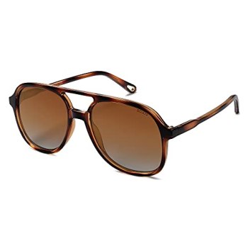 SOJOS Retro Polarized Aviator Sunglasses Womens Mens Classic 80s 90s Vintage Tre
