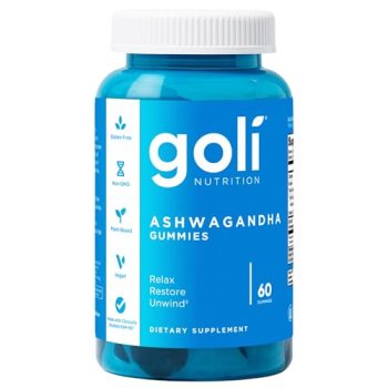 Goli Ashwagandha & Vitamin D Gummy – 60 Count – Mixed Berry
