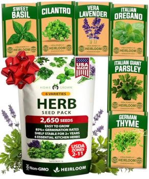 HOME GROWN 6 Herb Seeds for Planting 2