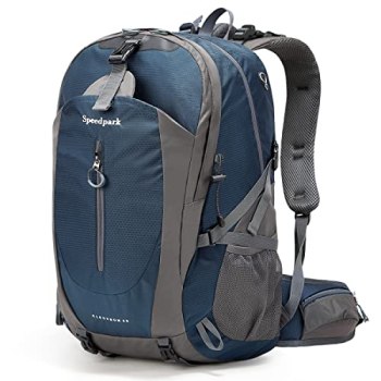 SPEEDPARK Hiking Backpack 40L Waterproof Hiking Daypack with Rain Cover