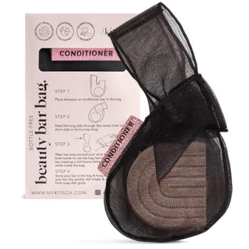Kitsch Bar Soap Saver Pouch – Patented Mesh Soap Bag for Shampoo and Conditioner