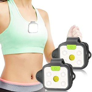 EGUKU Running Light, 2Pack Clip On Running Lights for Runners at Night 4 Light M