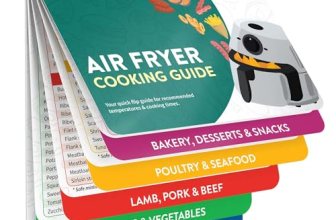 Air Fryer Cheat Sheet Magnets Cooking Guide Booklet