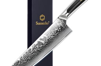 Sunnecko 8 Inch Japanese Damascus Chef Knife