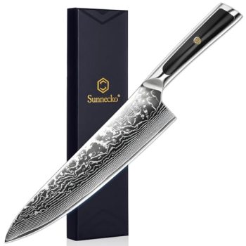 Sunnecko 8 Inch Japanese Damascus Chef Knife