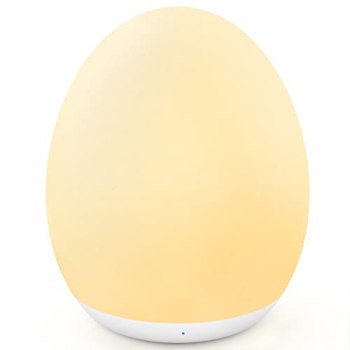 MediAcous Night Light for Kids, Baby Egg Light for Nursery, 7 Colors Changing &