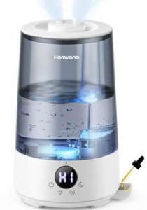 Homvana 3.6L Top-Fill Cool Mist Humidifiers for Bedroom