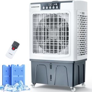VAGKRI Swamp Cooler, 2100CFM Evaporative Air Cooler with 3 Modes & Wind Speeds