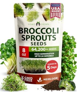 HOME GROWN Broccoli Seeds 8 oz Bulk Heirloom Non-GMO