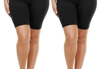 TNNZEET 2 Pack Plus Size Biker Shorts for Women