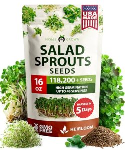 HOME GROWN Premium Sprouting Seeds Mix – Microgreens 118
