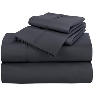 ROYALE LINENS 400 Thread Count 100% American Grown Cotton 4 Piece Sateen King Sh