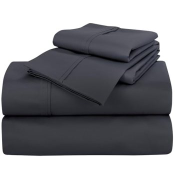 ROYALE LINENS 400 Thread Count 100% American Grown Cotton 4 Piece Sateen King Sh
