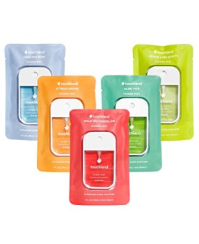 Touchland Hand Sanitizer Spray, Fresh 5 Set – 5 x 1 FL OZ