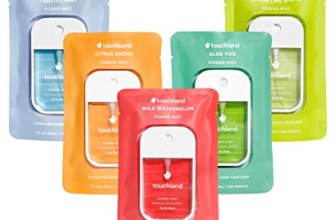 Touchland Hand Sanitizer Spray, Fresh 5 Set – 5 x 1 FL OZ