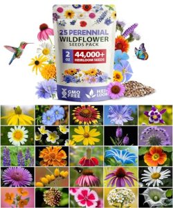 HOME GROWN USA Wildflower Seeds Bulk Mix | 44