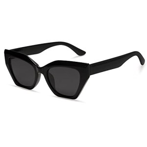 SOJOS Square Cat Eye Polarized Sunglasses for Women Retro Classic Vintage Trendy