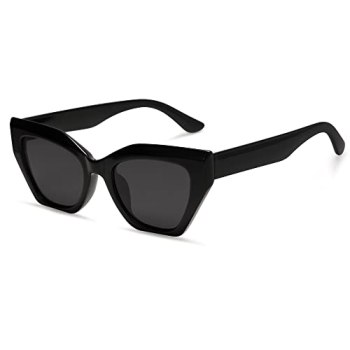 SOJOS Square Cat Eye Polarized Sunglasses for Women Retro Classic Vintage Trendy