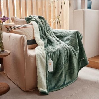 GOTCOZY Heated Blanket Electric Throw 50”X60”- Soft Silky Plush Electric Blank