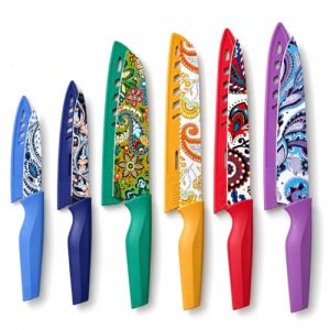 Astercook Paisley Pattern Knife Set with Cover