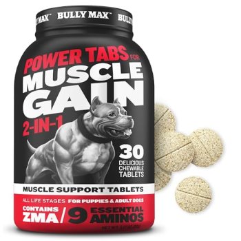 Bully Max 2-in-1 Muscle Builder for Dogs – 9 Amino Acids