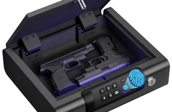 BILLCONCH Gun Safes Biometric Gun Safe Portable Pistol Safes Electronic Lock Box