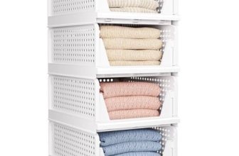 4 Pack Folding Closet Organizers Storage Box