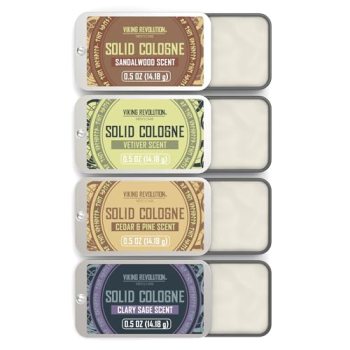 Viking Revolution 4 Pack Mens Solid Colognes 0.5 Oz