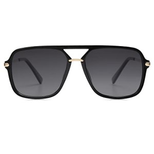 SOJOS SJ2229 Sunglasses, Black Grey, Women & Men