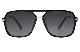 SOJOS SJ2229 Sunglasses, Black Grey, Women & Men