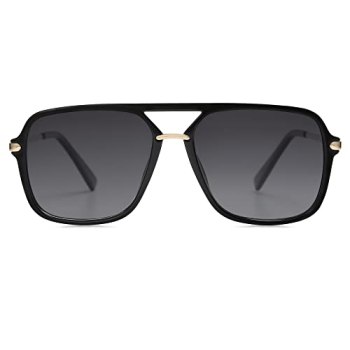 SOJOS SJ2229 Sunglasses, Black Grey, Women & Men