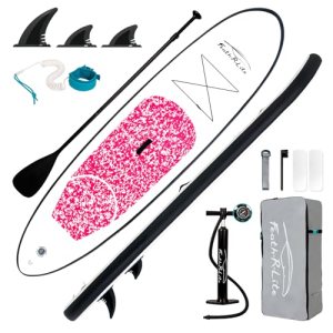 FEATH-R-LITE Inflatable Stand Up Paddle Board 10’x30”x6” Ultra-Light (16.7lbs)