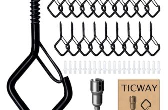 Ticway 20 PCS Q-Hanger Hooks for String Lights
