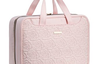 Everfun Travel Toiletry Bag with Hanging Hook and Leakproof Wet/Dry Compartments