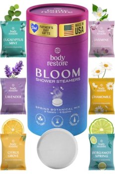 Body Restore Shower Steamers Aromatherapy 6 Pack – Fathers Day Gift for Dad